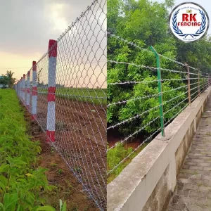 Barbed Wire and Chain Link Fencing